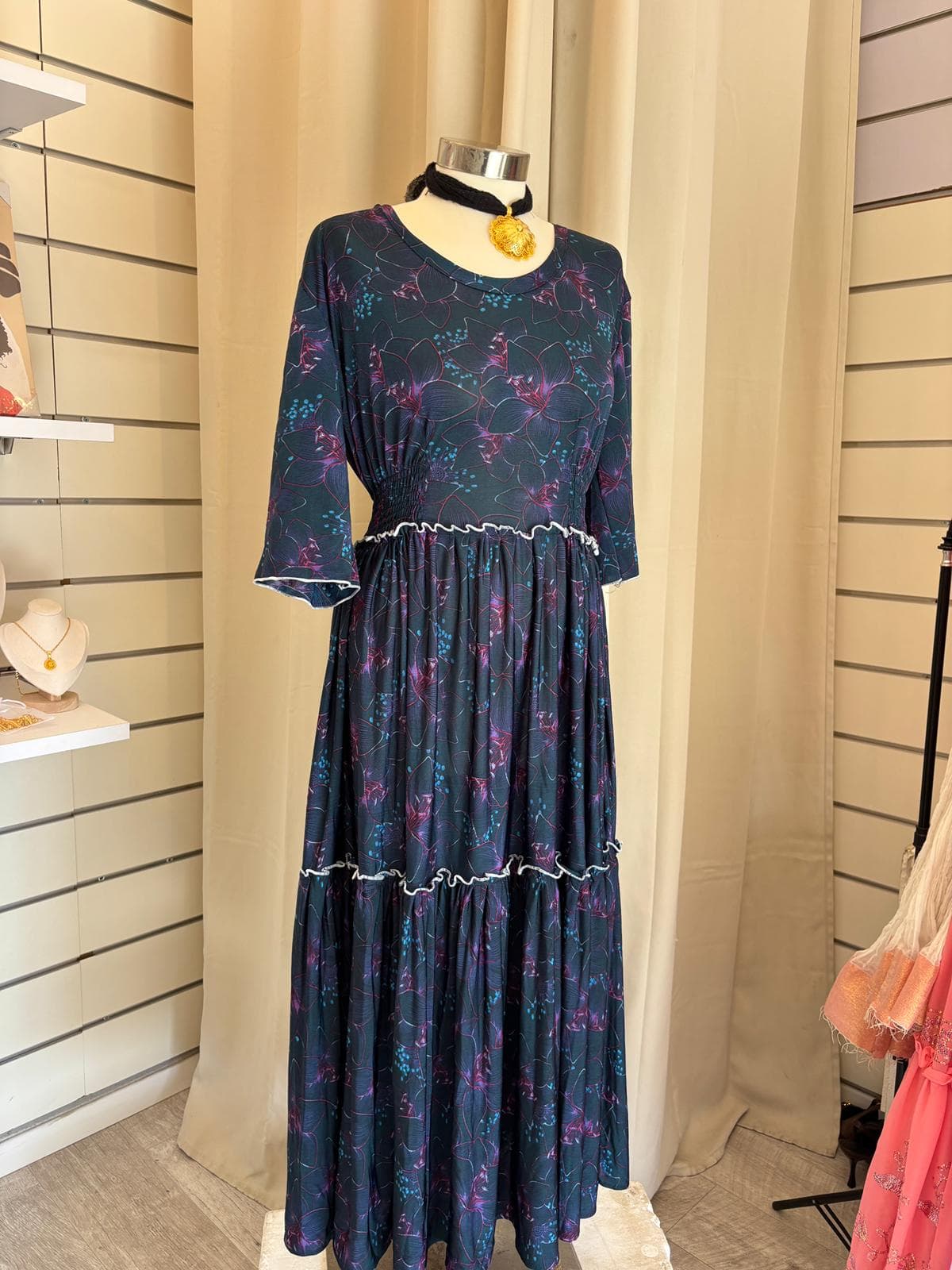 שמלת שיפון אלגנטית בהשראה אתיופית, דגם 2