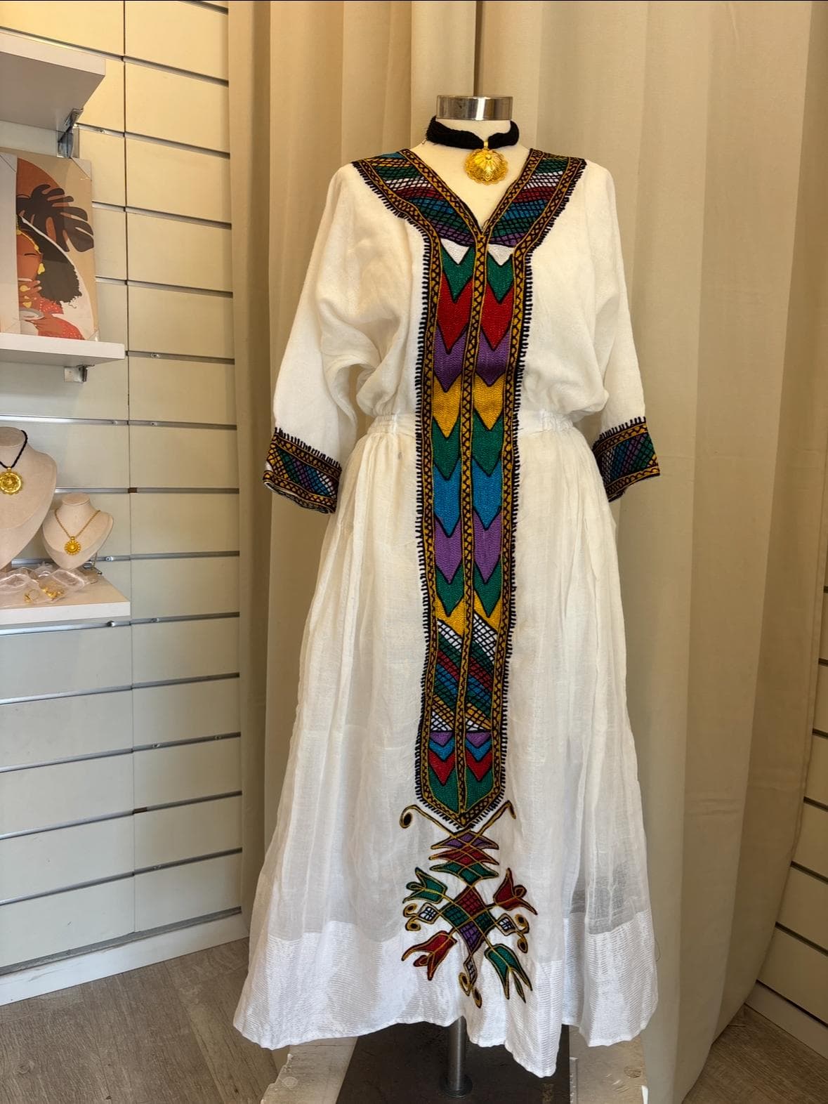 שמלה אתיופית מסורתית - דגם 2